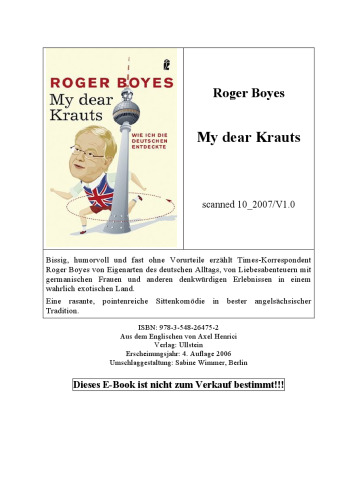 ﻿کراتز عزیز من: چگونه آلمانی ها را کشف کردم