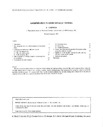 ﻿گزارشات فیزیک جلد 161