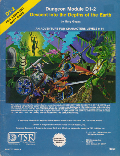 ﻿فرود به اعماق زمین (ماژول Advanced Dungeons & Dragons D1-2)