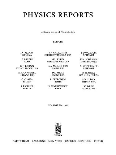 ﻿گزارش های فیزیک جلد 284