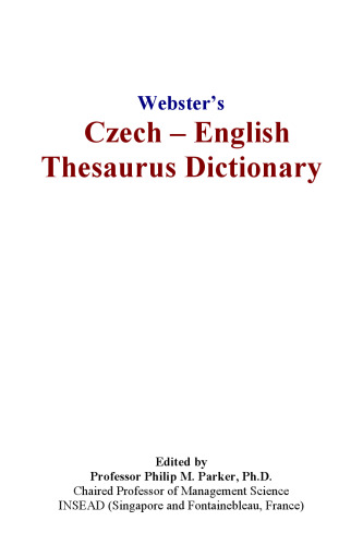 ﻿دیکشنری Websters Czech - English Thesaurus