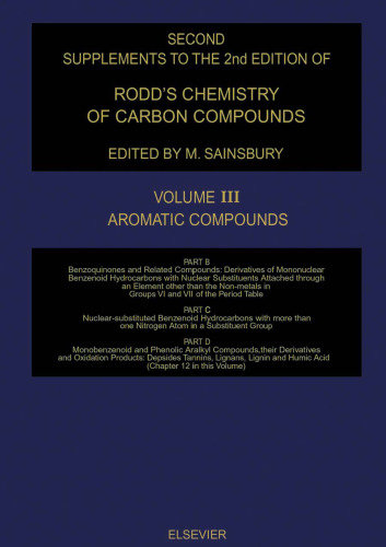 ﻿Chemistry of Carbon Compounds: 2nd Supplement to 2r.e v.3B, C, D