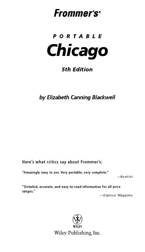 ﻿شیکاگو قابل حمل Frommer (2006) (قابل حمل Frommer)