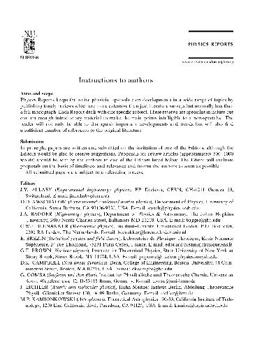 ﻿گزارش های فیزیک جلد 356