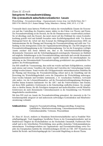 ﻿توسعه یکپارچه پرسنل: یک رویکرد سیستماتیک کارمند محور