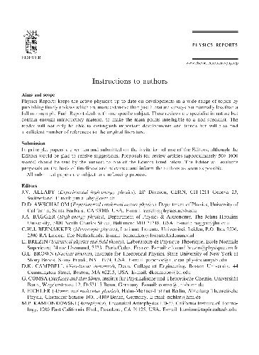 ﻿گزارش های فیزیک جلد 373