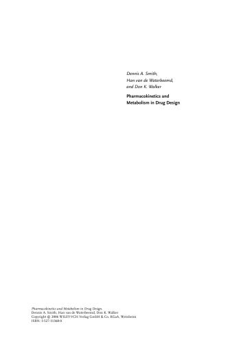 ﻿فارماکوکینتیک و متابولیسم در طراحی دارو، ویرایش دوم (روش ها و اصول در شیمی دارویی)