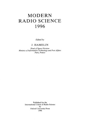 ﻿علوم رادیویی مدرن 1996