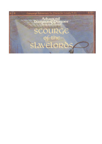 ﻿Scourge of the Slavelords Supermodule A1-4 (Dungeons and Dragons پیشرفته)