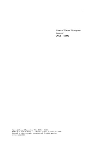 ﻿CMOS-MEMS: میکرو و نانو سیستم های پیشرفته