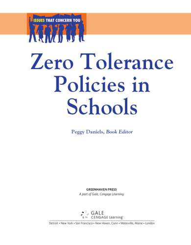 ﻿سیاست های تحمل صفر در مدارس (مساله هایی که شما را نگران می کند)