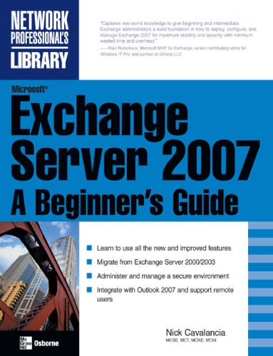 ﻿Microsoft Exchange Server 2007: راهنمای مبتدیان (کتابخانه حرفه ای شبکه)