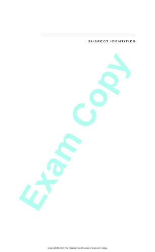 ﻿هویت های مظنون: تاریخچه انگشت نگاری و شناسایی مجرمانه