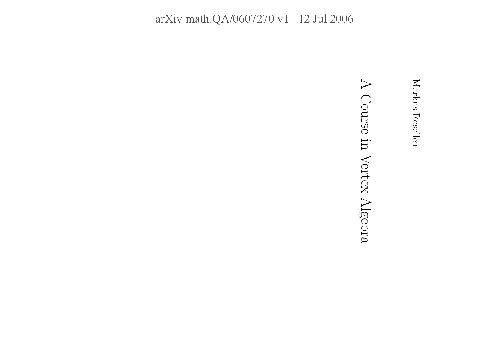 دوره ای در Vertex Algebra