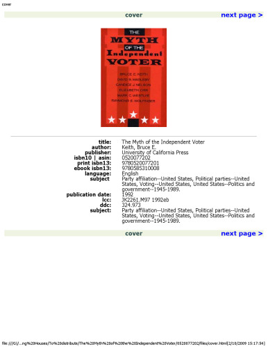 ﻿اسطوره رای دهنده مستقل