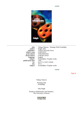 ﻿گرفتن شانس: برنده شدن با احتمال