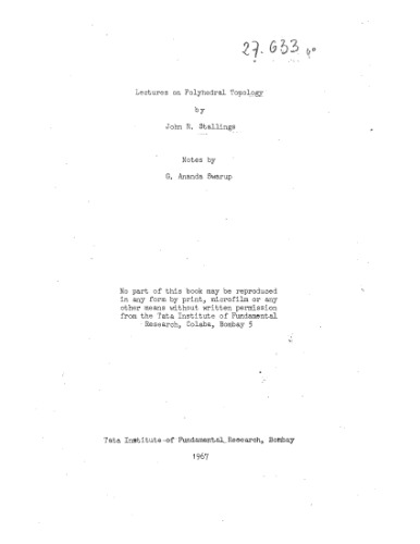 ﻿سخنرانی در مورد توپولوژی چند وجهی