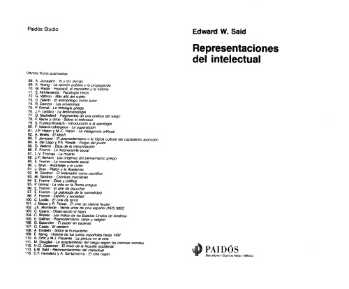 ﻿بازنمایی های روشنفکر. مقالاتی در مورد ادبیات کلاسیک