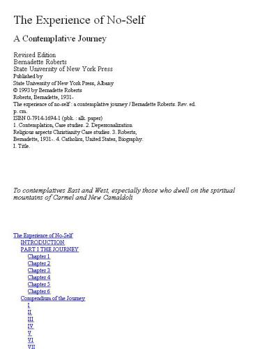 ﻿تجربه بدون خود: سفری متفکرانه