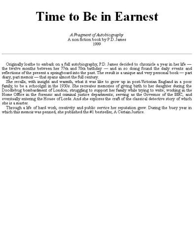 ﻿زمان جدی بودن: بخشی از زندگی نامه