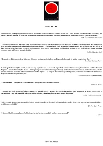 ﻿صفر: بیوگرافی یک ایده خطرناک