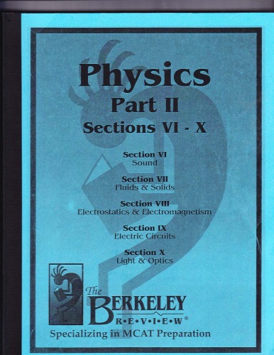 ﻿MCAT: The Berkeley Review Physics Book II