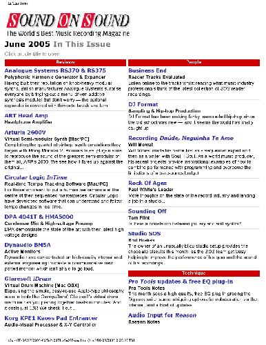﻿Sound on Sound (ژوئن 2005)