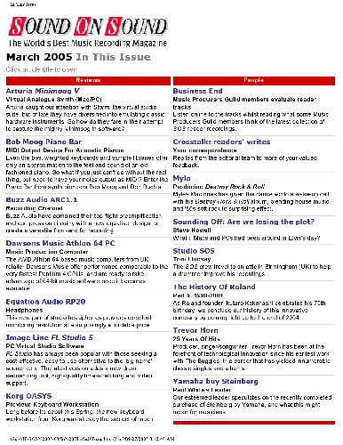 ﻿Sound on Sound (مارس 2005)