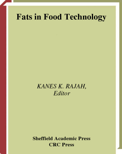 ﻿چربی ها در فناوری غذایی (فناوری غذایی شفیلد)