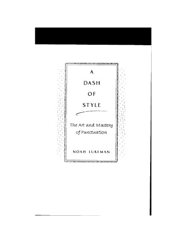 ﻿خط تیره از سبک: هنر و تسلط در نقطه گذاری