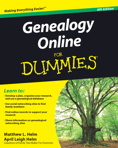 ﻿Genealogy Online For Dummies، ویرایش ششم