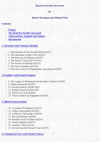 ﻿کشف طومارهای دریای مرده: اولین ترجمه و تفسیر کامل 50 سند کلیدی که برای بیش از 35 سال پنهان شده بود.