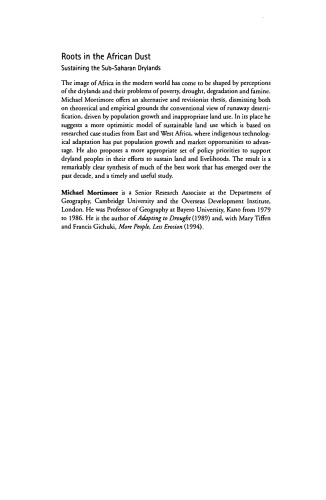 ﻿ریشه ها در غبار آفریقا: حفظ سرزمین های خشک زیر صحرا