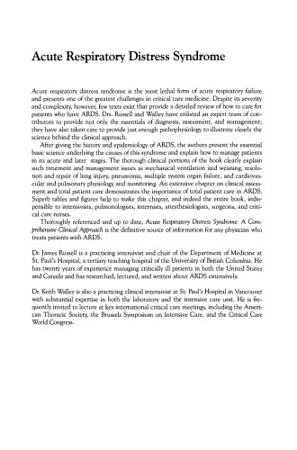 ﻿سندرم دیسترس تنفسی حاد: یک رویکرد بالینی جامع