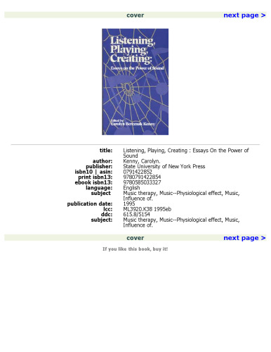 ﻿گوش دادن، نواختن، خلق کردن: مقالاتی درباره قدرت صدا