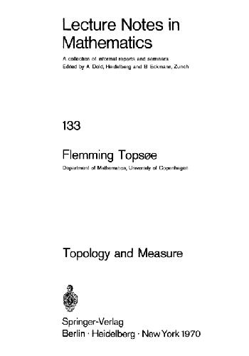 توپولوژی و اندازه گیری