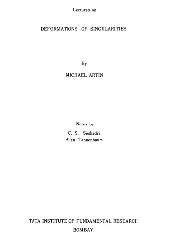 ﻿سخنرانی در مورد تغییر شکل تکینگی ها