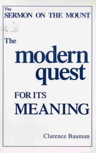 ﻿خطبه در کوه: جستجوی مدرن برای معنای آن