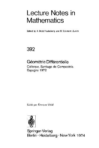 متمایز Geometrie Colloque، سانتیاگو د کامپوستلا، اسپانیا، 1972