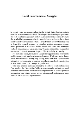 ﻿مبارزات محیطی محلی: کنشگری شهروندی در تردمیل تولید