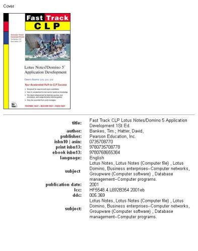 ﻿توسعه برنامه Fast Track CLP Lotus Notes Domino 5