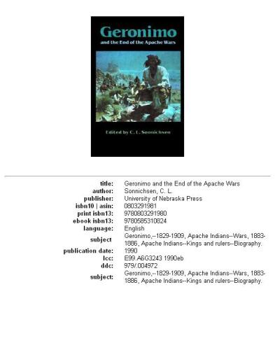 ﻿جرونیمو و پایان جنگ های آپاچی
