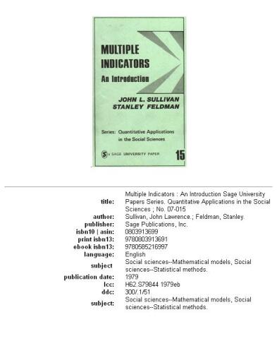 ﻿چند شاخص: مقدمه، شماره 15