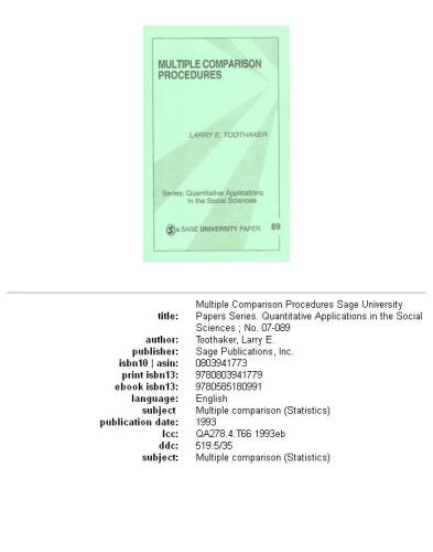 ﻿روش های مقایسه چندگانه