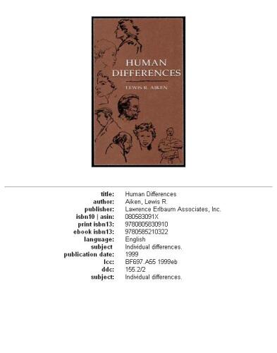 ﻿تفاوت های انسانی