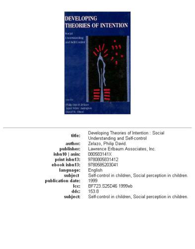 ﻿توسعه نظریه های نیت: درک اجتماعی و کنترل خود