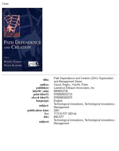 ﻿وابستگی مسیر و ایجاد