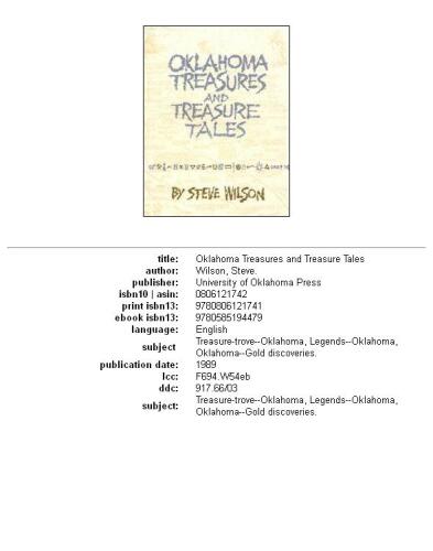 ﻿گنجینه های اوکلاهما و داستان های گنج