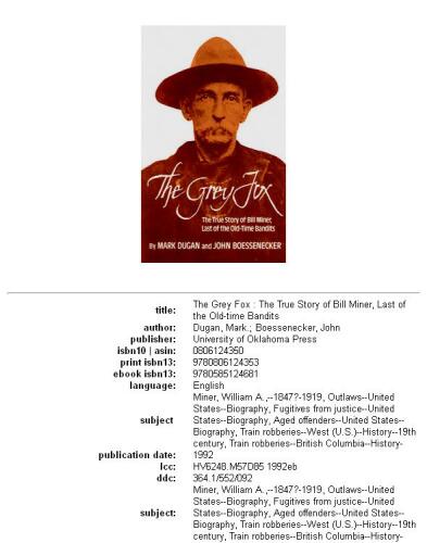 ﻿روباه خاکستری: داستان واقعی بیل ماینر، آخرین راهزنان دوران قدیم