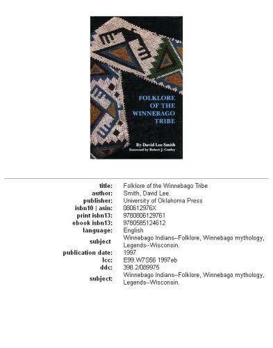 ﻿فولکلور قبیله Winnebago